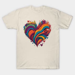 Vibrant Pride Heart T-Shirt